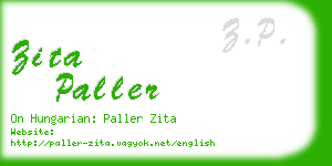 zita paller business card